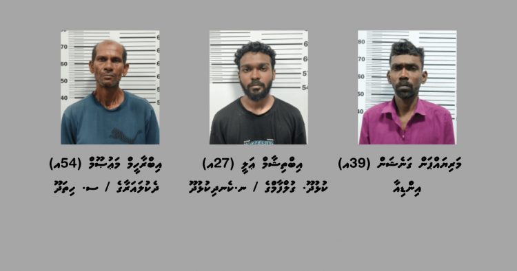 މަސްތުވާތަކެތީގެ މައްސަލަތަކެއްގައި ހުޅުމާލެއިން ތިންމީހުން ހައްޔަރުކޮށްފި